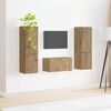 vidaXL Conjunto de mueble de TV 5 pcs Roble artesanal
