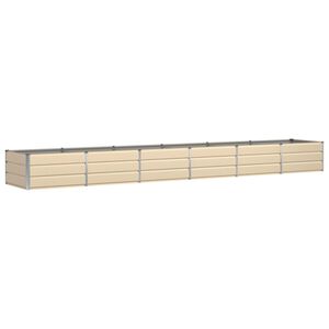 vidaXL Jardinera Marfil 480 x 80 x 45 cm Acero
