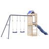 vidaXL Parque infantil de exterior de madera maciza de pino