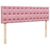 vidaXL Estructura cama otomana con colch&oacute;n terciopelo rosa 140x190 cm