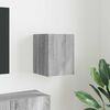 vidaXL Mueble de TV Montado en la Pared Gris Sonoma 30 x 31 x 40 cm