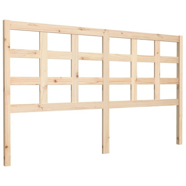 vidaXL Cabecero de cama madera maciza de pino 165,5x4x100 cm