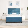 vidaXL Cama tipo Box Spring Azul Oscuro 140 x 190 cm Terciopelo