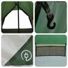 vidaXL Tienda tipi con techo Verde y Gris 600 x 600 x 347 cm