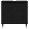 vidaXL Juego de muebles de ba&ntilde;o 3 pcs Roble Negro 30 x 30 x 190 cm