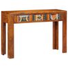 vidaXL Mesa consola madera maciza de acacia 110x35x75 cm
