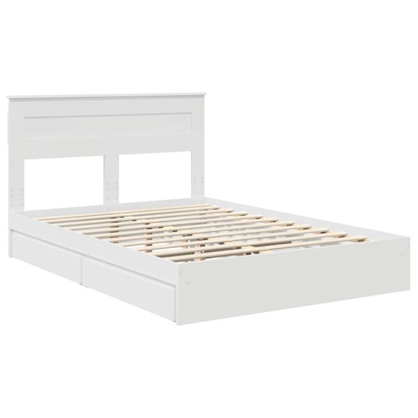 vidaXL Cama con almacenamiento 140 x 190 cm Madera de ingenier&iacute;a
