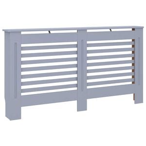 vidaXL Cubierta para radiador MDF gris antracita 152x19x81,5 cm