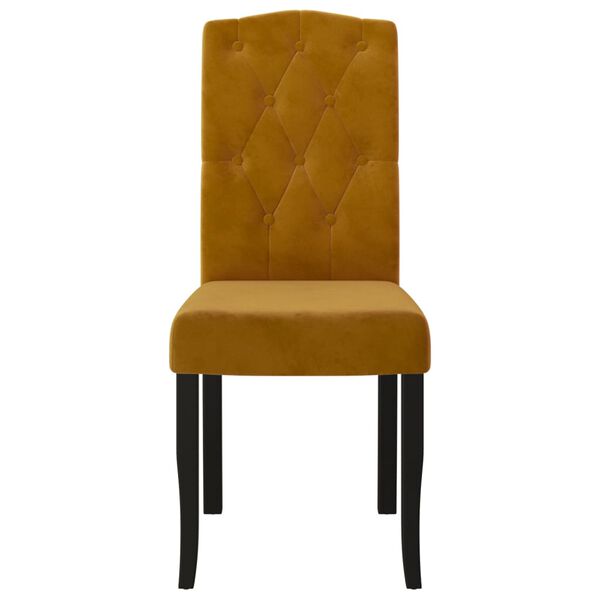 vidaXL Sillas de comedor 6 unidades de terciopelo marrón