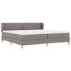 vidaXL Cama tipo Box Spring con colch&oacute;n Taup&eacute; 200 x 200 cm tela