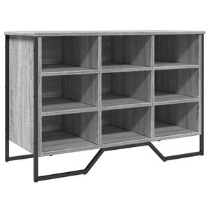 vidaXL Zapatero de madera de ingenier&iacute;a gris Sonoma 90x38x61,5 cm