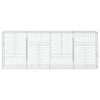 vidaXL Cesta de gaviones con cubierta hierro galvanizado 400x50x150 cm