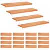 vidaXL Alfombras para escalones 20 uds. 100 x 30 x 2 cm Barniz