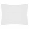vidaXL Toldo de vela rectangular tela Oxford blanco 3x6 m