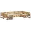 vidaXL Conjunto de sof&aacute;s de exterior 9 uds. y Beige