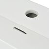 vidaXL Lavabo con orificio para grifo cerámica blanco 51,5x38,5x15 cm