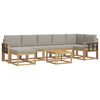 vidaXL Conjunto de sof&aacute;s de exterior 8 uds. Blanco y Gris Claro