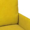 vidaXL Sof&aacute;s con coj&iacute;n 110cm Amarillo Madera contrachapada