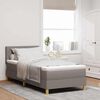 vidaXL Cama tipo Box Spring con colch&oacute;n Taup&eacute; 90 x 190 cm tela