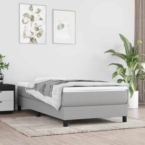 vidaXL Colch&oacute;n muelles ensacados para ni&ntilde;os firmeza media tela gris claro 80x160 cm