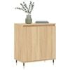 vidaXL Aparador de madera contrachapada roble Sonoma 60x35x70 cm