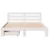 vidaXL Estructura de cama sin colch&oacute;n madera maciza de pino 160x200 cm