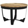 vidaXL Mesa de centro madera maciza de mango sin tratar 60x40 cm