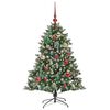 vidaXL &Aacute;rbol de Navidad artificial Verde 120 cm PVC, Pl&aacute;stico y Acero