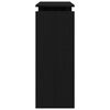 vidaXL Mesa Consola Roble Negro 80 x 30 x 102 cm Madera de ingenier&iacute;a