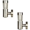 Luxform L&aacute;mpara de pared LED solar Tacoma 2 uds. plateada 34245