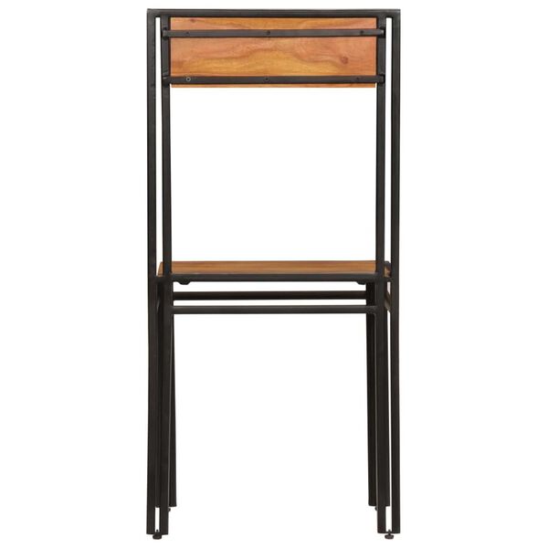 vidaXL Sillas de comedor 6 unidades madera maciza de acacia