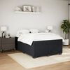 vidaXL Cama box spring con colch&oacute;n terciopelo negro 140x190 cm