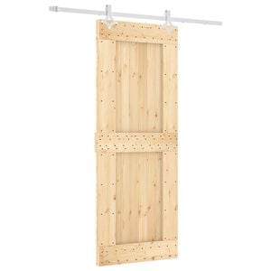 vidaXL Puerta Corredera 80 x 210 cm Natural y Blanco