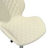 vidaXL Sillas de comedor giratorias 4 unidades terciopelo color crema