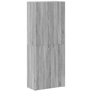 vidaXL Armario archivador madera ingeniería gris Sonoma 60x32x153 cm