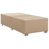 vidaXL Cama box spring con colch&oacute;n cuero sint&eacute;tico capuchino 100x200cm