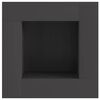 vidaXL Hoguera Negro 80 x 80 x 40 cm Acero