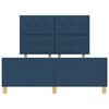 vidaXL Estructura de cama con cabecera Azul 160 x 200 cm tela