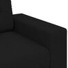 vidaXL Sof&aacute; Loveseat de tela negra de 160x77x82 cm