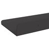 vidaXL Estante flotante 2 pcs Negro 40 x 8,5 x 2,5 cm Acero