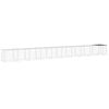 vidaXL Gallinero con techo acero galvanizado antracita 1003x98x90 cm