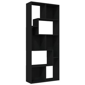 vidaXL Estanter&iacute;a librer&iacute;a madera contrachapada negro 67x24x161 cm