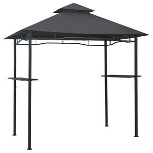 vidaXL Cenador de BBQ acero antracita 240x150x255 cm