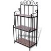 vidaXL Soporte de plantas mosaico color terracota