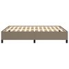 vidaXL Cama sin colchón tela gris taupe 140x190 cm