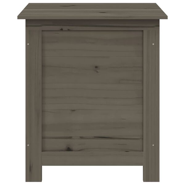 vidaXL Baúl para cojines madera de abeto gris antracita 50x50x56 cm