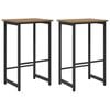 vidaXL Taburete de bar 2 uds. Roble artisan 40 x 32 x 64 cm
