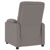 vidaXL Sill&oacute;n reclinable de tela gris taupe