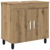 vidaXL Unidad de tocador de ba&ntilde;o Roble Artesanal 60 x 35 x 60 cm