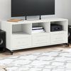 vidaXL Mueble de TV acero blanco 100,5x39x43,5 cm